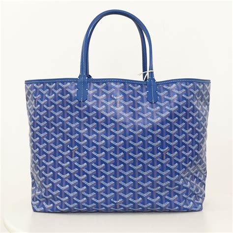 goyard blue tote